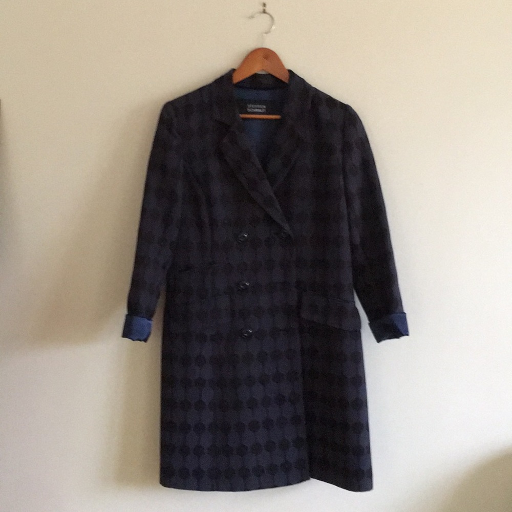 Authentic Steffen Schraut Designer black-navy coat
